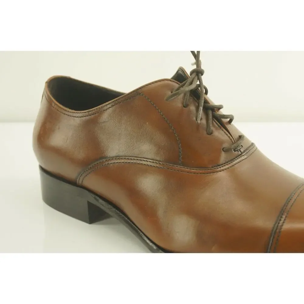 To Boot New York Brandon Brown Leather Oxford Shoes SZ 8.5 NIB $395 Adam Derrick